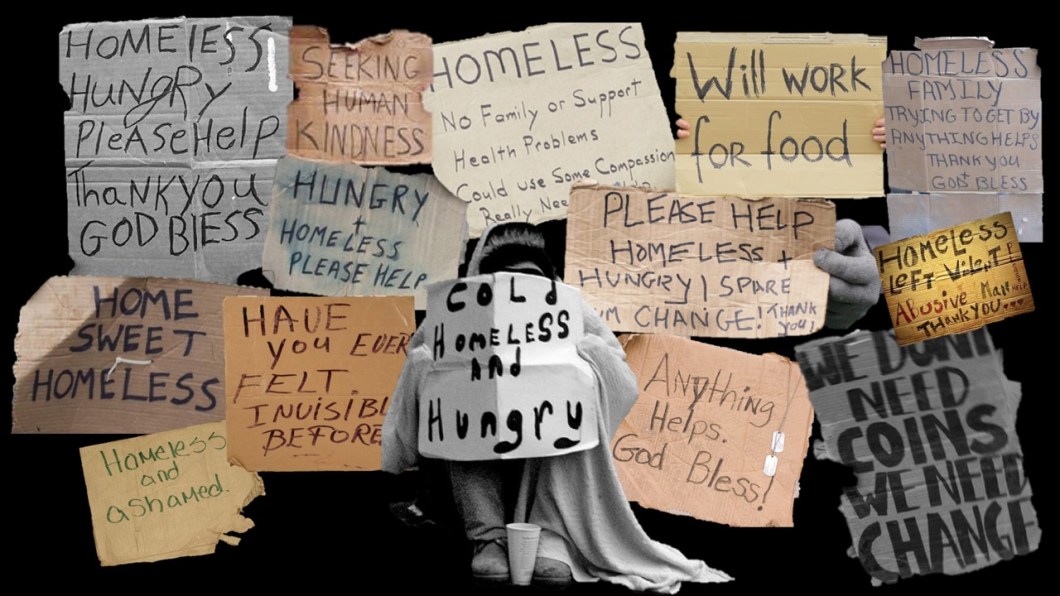 Homelessness collage - fran newton